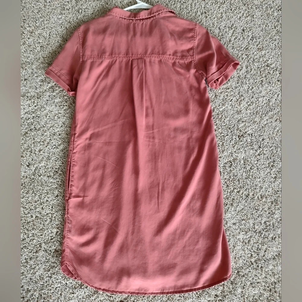 Lucky brand linen tencel button up shirt dress - Picture 5 of 6